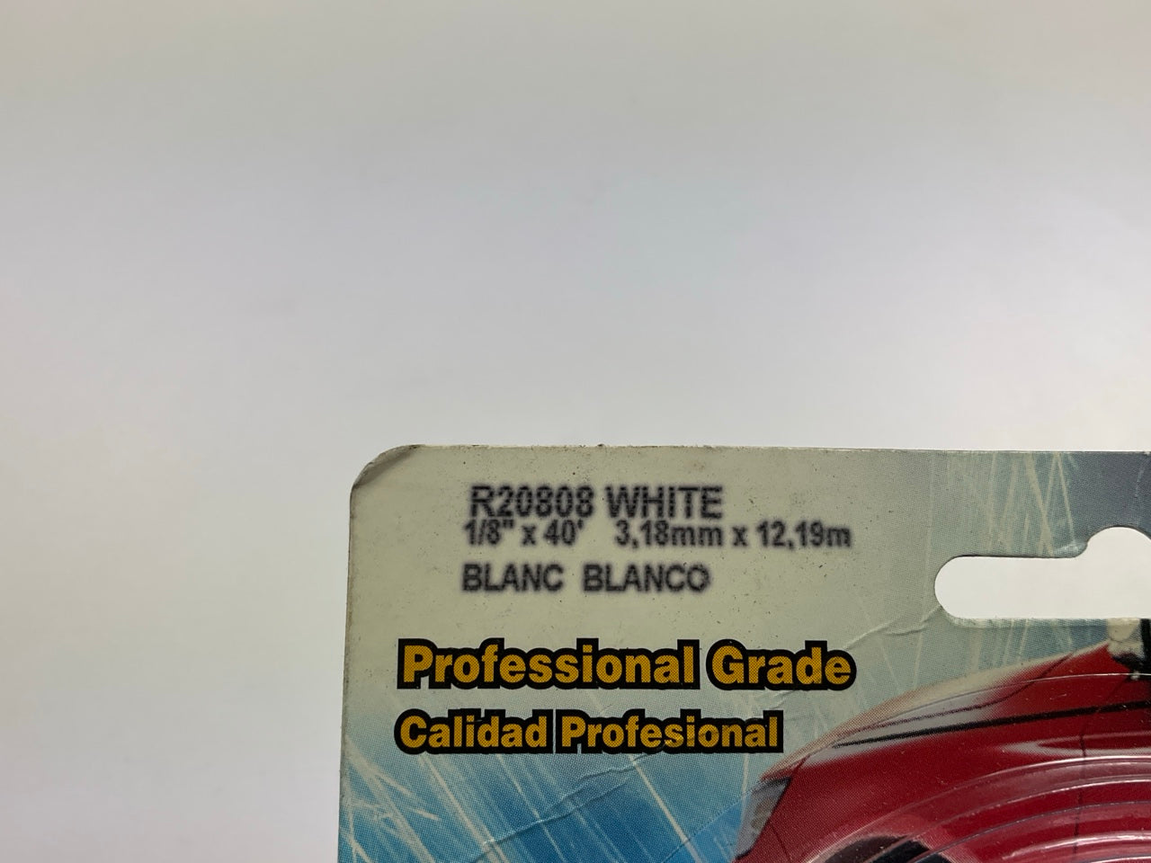 Prostripe R20808 40' X 1/8'' White Solid Striping Pinstripe Stripe Tape
