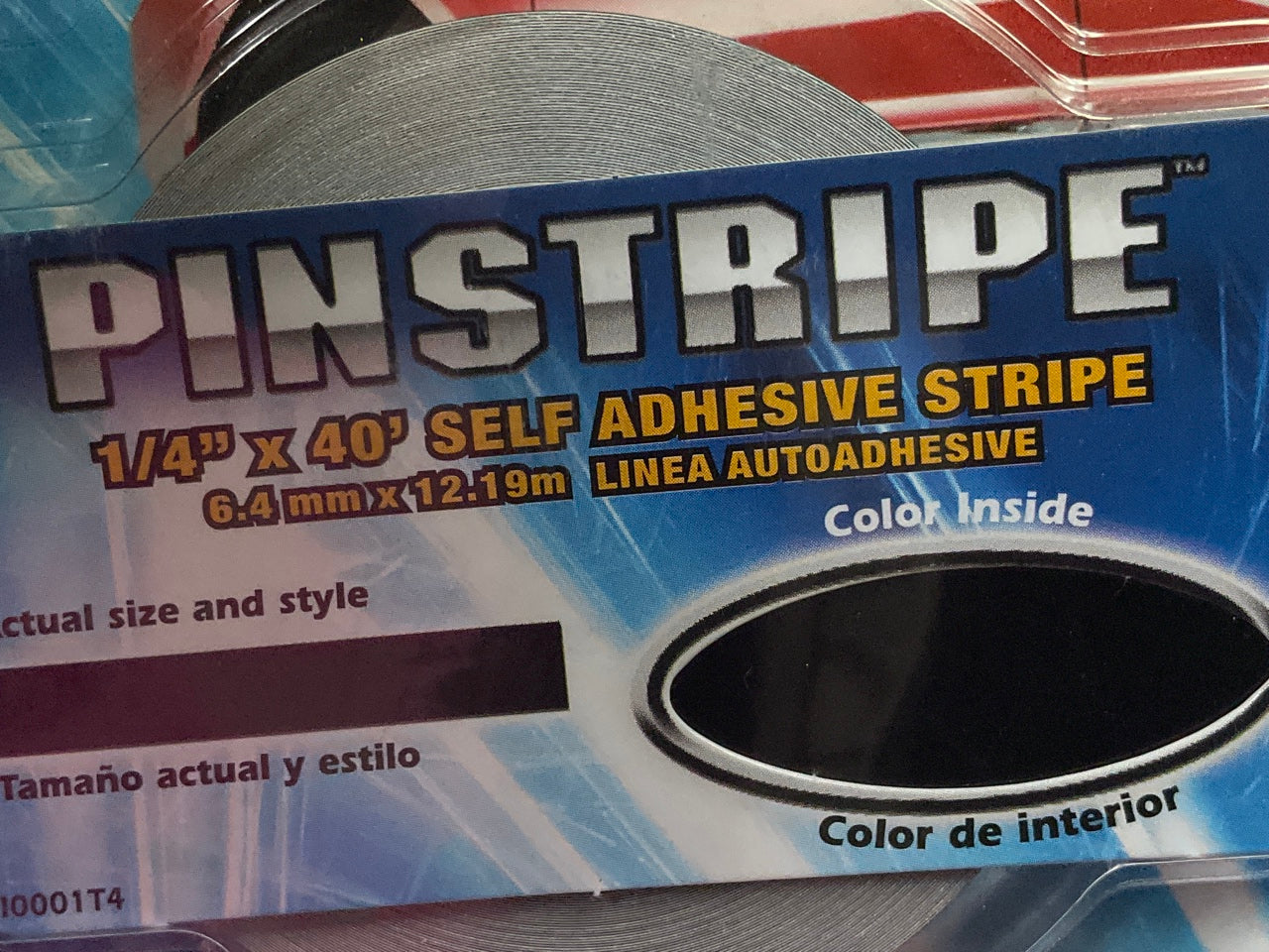 Prostripe R21202 1/4'' X 40' Black Pinstripe Striping Pin Stripes Tape