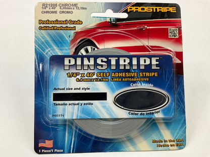 Prostripe R21205 40' X 1/4'' Pro Chrome Solid Striping Pinstripe Tape