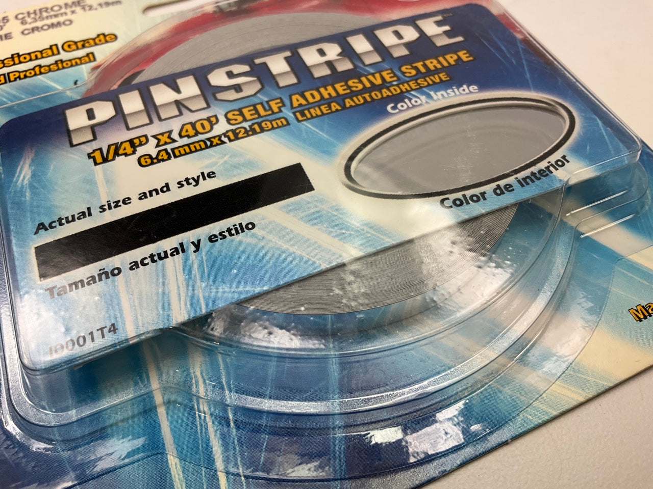 Prostripe R21205 40' X 1/4'' Pro Chrome Solid Striping Pinstripe Tape