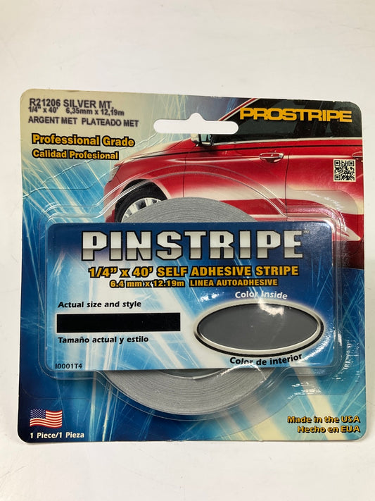 Prostripe R21206 Pinstripe Striping Tape -  1/4'' X 40', Silver