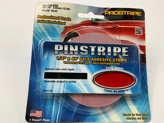 Prostripe R21230 40' X 1/4'' Tomato Red Solid Striping Pinstripe Tape