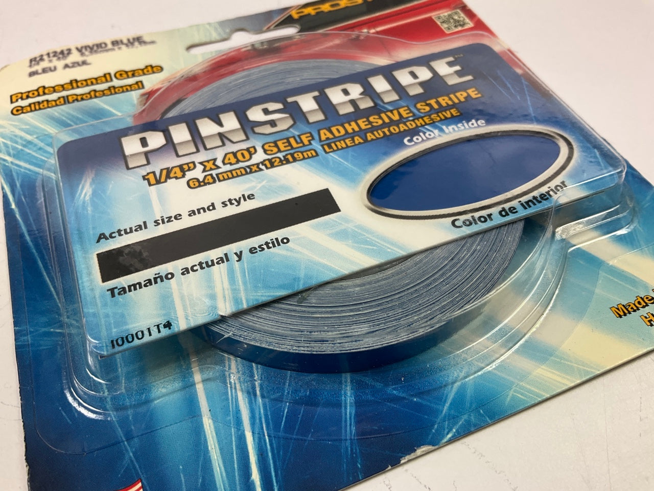 Prostripe R21242 1/4 In. X 40 Feet Pinstripe Pin Striping Tape - VIVID BLUE