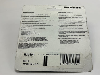 Prostripe R31604 Vinyl Striping Pinstriping Tape 1/4'' X 40' - Charcoal Metallic