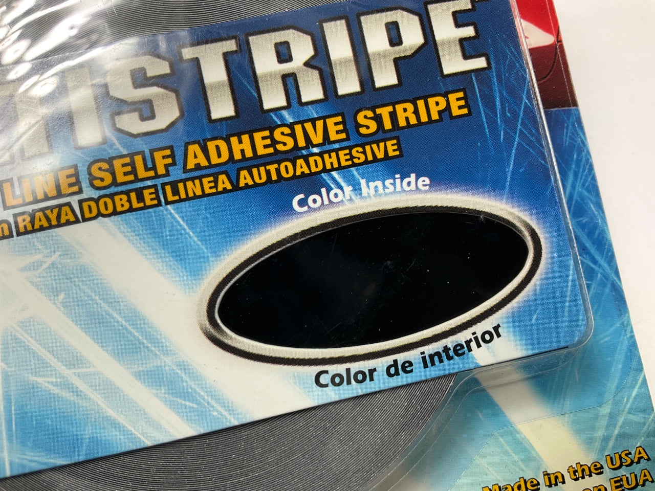 Prostripe R32802 7/16''x 40' Dual Line, Black Pinstripe Striping Pin Stripe Tape