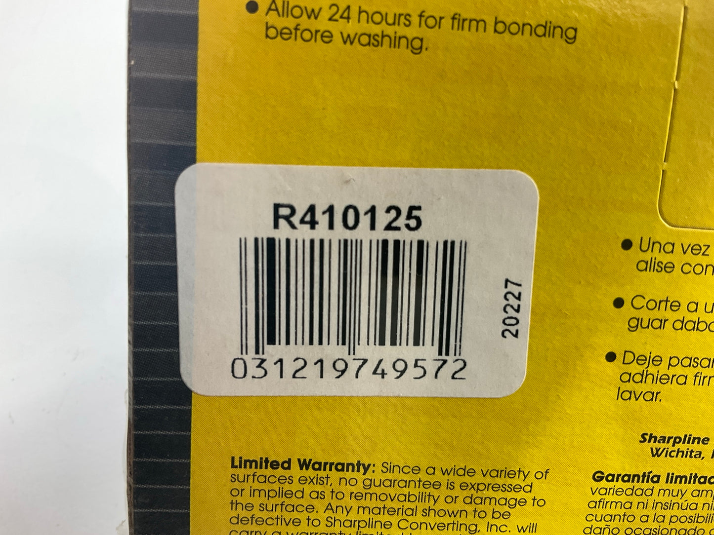 Prostripe R410125 Dark Gray Vinyl Pinstripe Striping Tape 3/16'' W X 150' Long