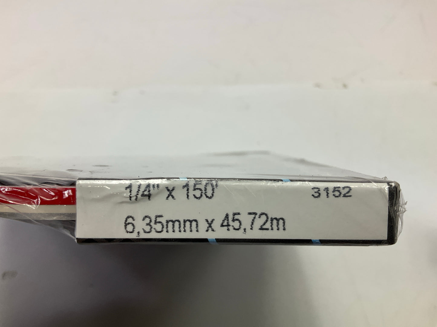 Prostripe R41720 Pinstripe Striping Tape, Silver Met / Tomato Red  1/4'' X 150'