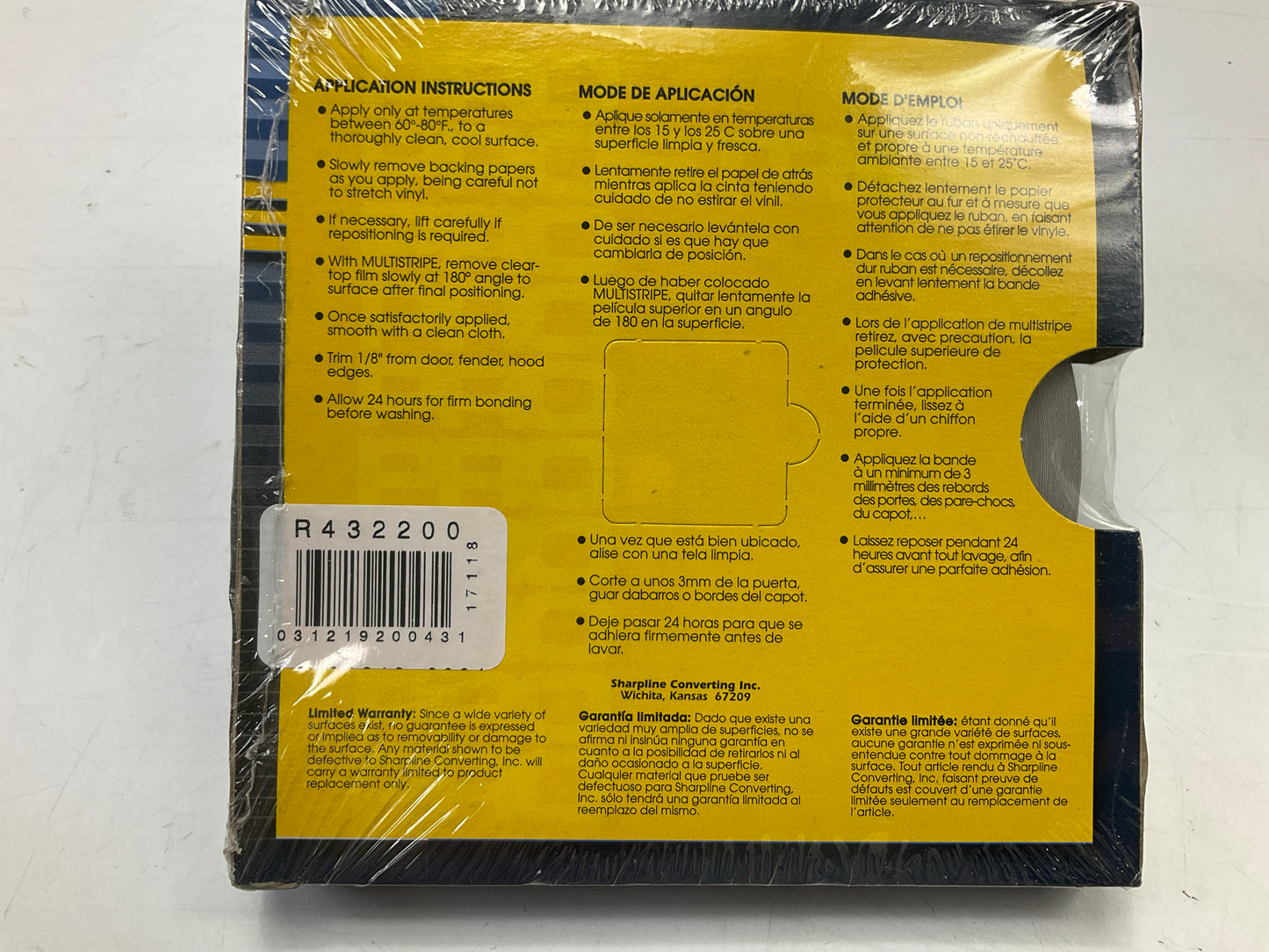 Prostripe R432200 Pinstripe Striping Tape, New Pewter Metallic  1/2'' X 150'