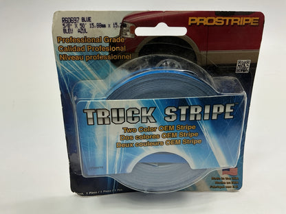 Prostripe R60697 Vinyl Striping Pinstriping Tape 5/8'' X 50' Black & Blue Stripe