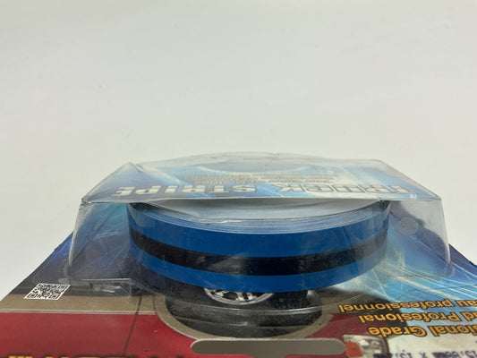 Prostripe R60697 Vinyl Striping Pinstriping Tape 5/8'' X 50' Black & Blue Stripe