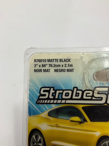 Prostripe R76010 Strobe Stripe Pinstripe Striping Tape 3'' X 84'' - Matte Black