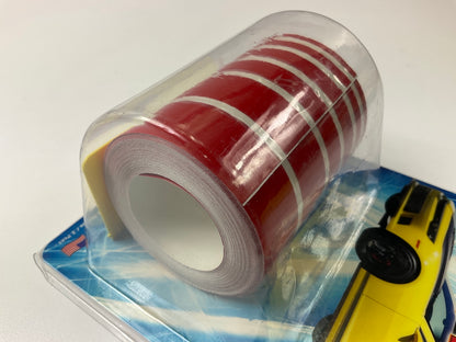 Trimbrite T7063CP Multistripe 3'' X 22' Vista Red Pinstripe Striping Tape