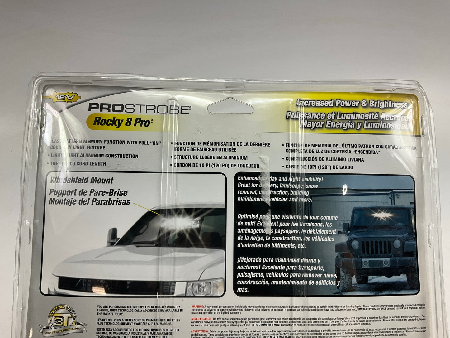 Prostrobe 70747  Pro Plug And Play Windshield Mount Safety Strobe LED Light Lamp