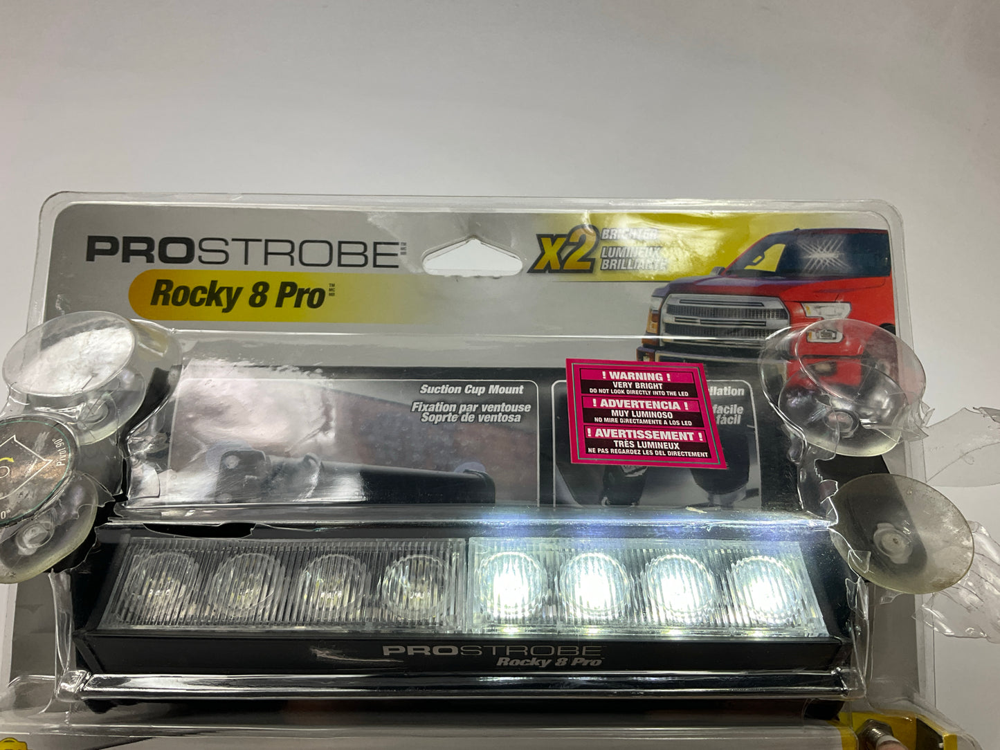 OPEN BOX Prostrobe Pro Plug & Play Windshield Mount Safety Strobe LED Light Lamp