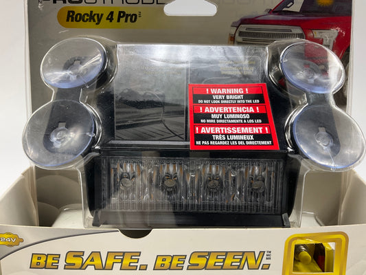 ProStrobe 70750 Rocky 4 Pro 12-24V Amber LED Dash Light, 26 Flash Patterns