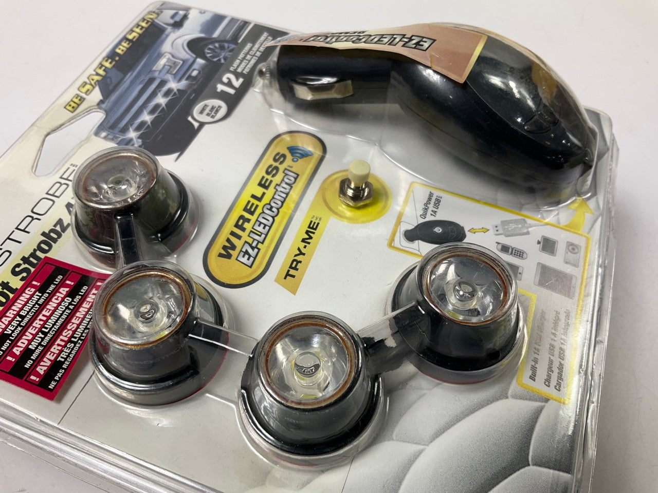 ProStrobe 70780 SpotStrobz 4 Wireless Safety Strobe Light Kit - White