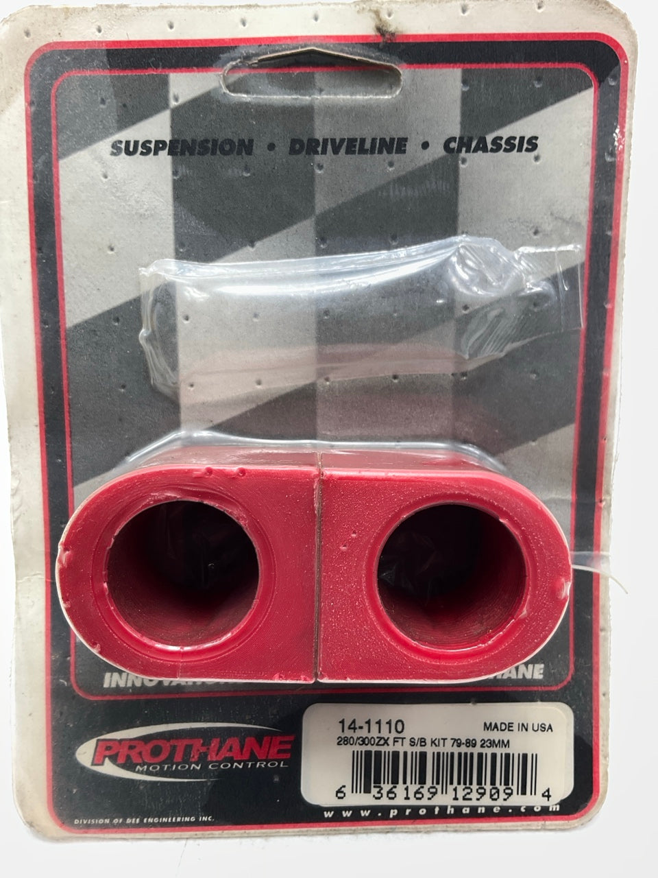 Missing Grease - Prothane 14-1110 Front Sway Bar Bushing Kit, 23mm Bar, Red