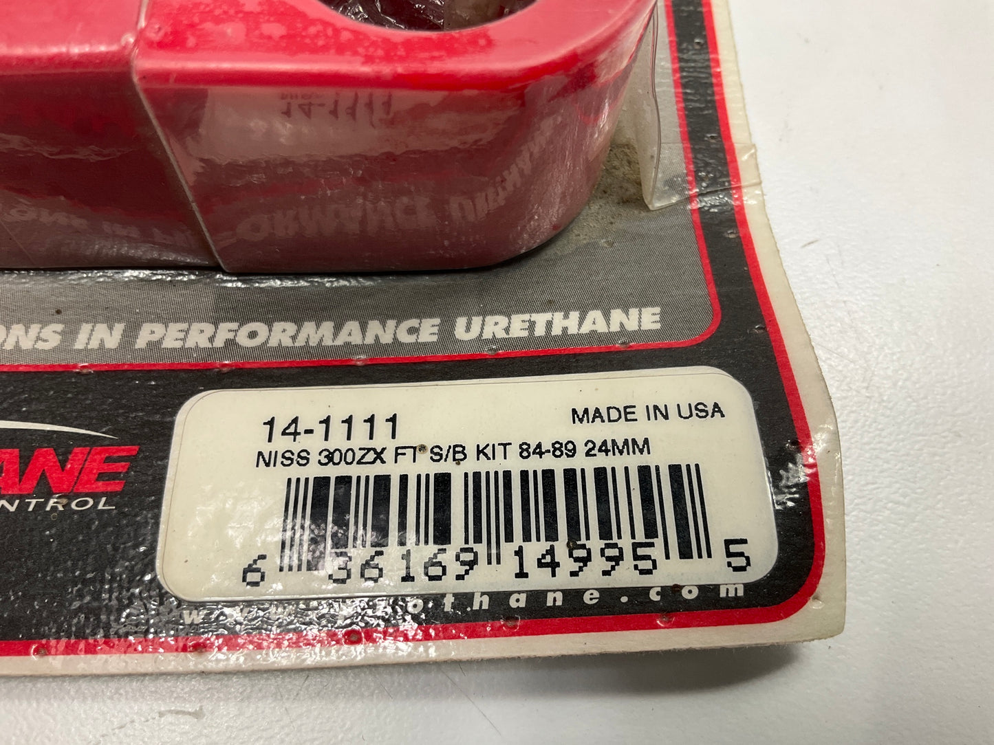 Prothane 14-1110 Front Sway Bar Bushing Kit, 23mm Bar, Red, For 280zx 300zx Z31