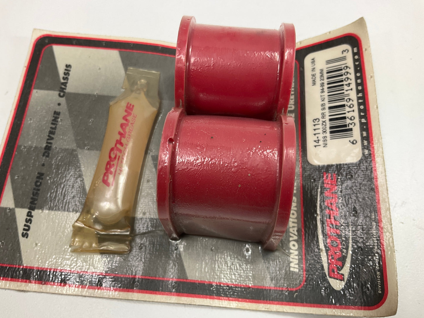 Prothane 14-1113 Red 23mm Rear Sway Bar Bushing Kit For 1984-1989 300zx Z31