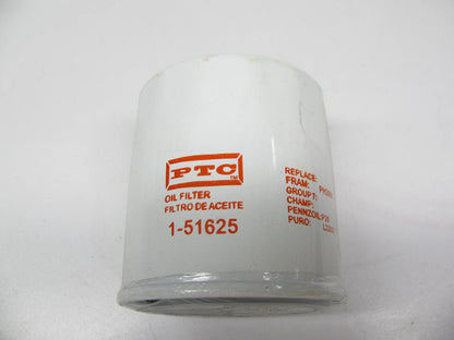 (6) PTC 1-51625 Engine Oil Filters Replaces 3710280M2 85785 CF2951 L22821