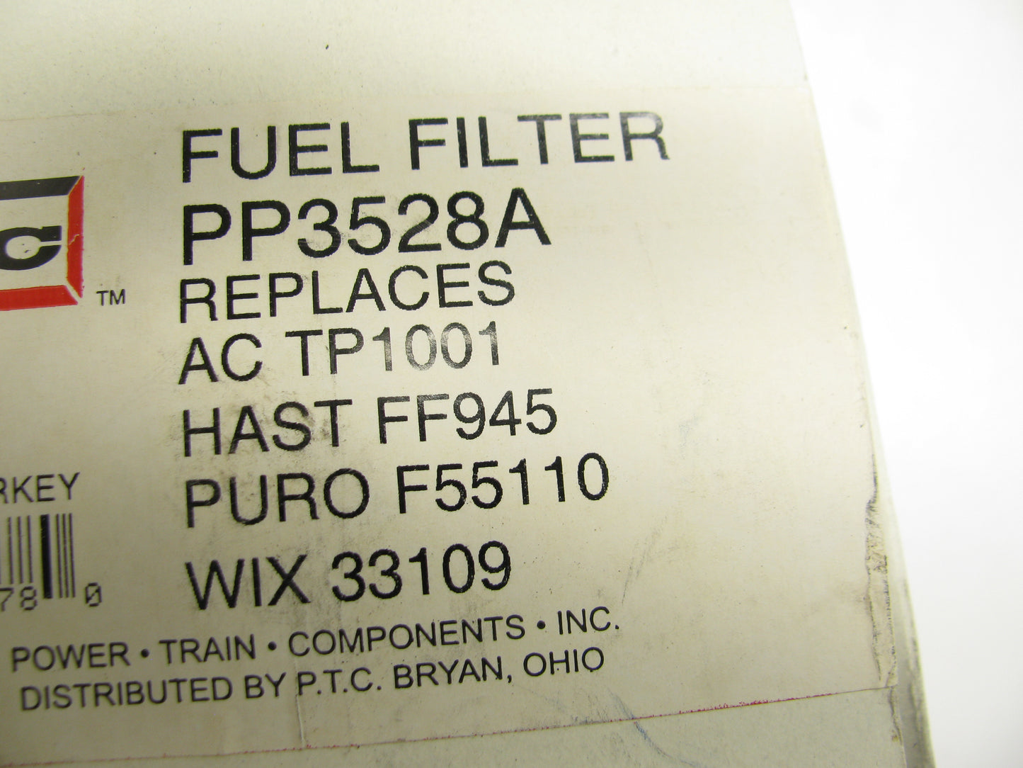 (2) PTC PP3528A Fuel Filters Replaces 33109, F55110, FF945, TP1001, K50007, 3115