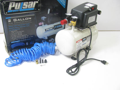 Pulsar PCE6021K 2 Gallon Air Compressor - Oilless, 1/3 HP, 0.7CFM @ 90 PSI