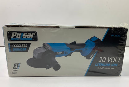 Pulsar PT2620 20V Cordless 2.0Ah Lithium-Ion 4-1/2'' Angle Grinder Kit W/ Battery