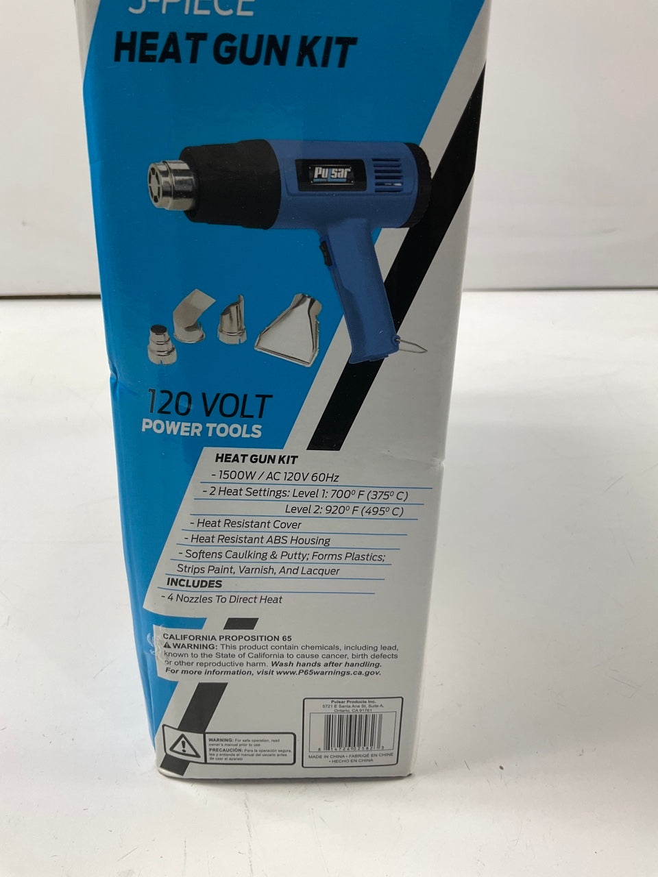 Pulsar PTH3815 120 Volt 5-Piece Heat Gun Kit, 1500W