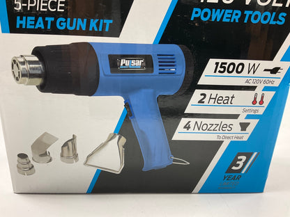 Pulsar PTH3815 120 Volt 5-Piece Heat Gun Kit, 1500W