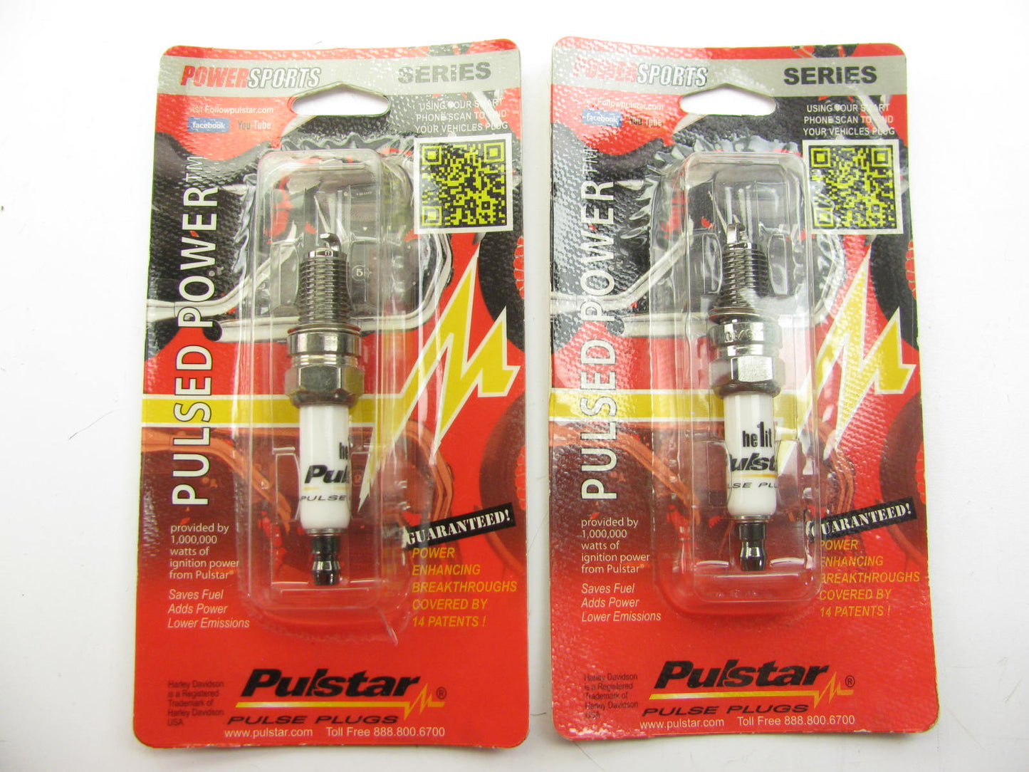 (2) Pulsar HE1IT Ignition Spark Plugs For 1999-05 Harley Davidson Road King