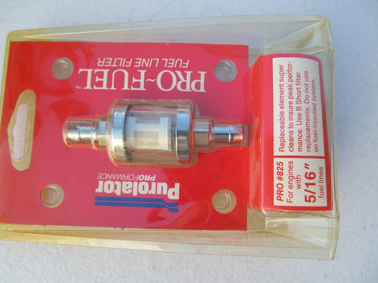 Purolator 825 Pro-Fuel Fuel Line Filter - Glass For Engines W/ 5/16'' Line