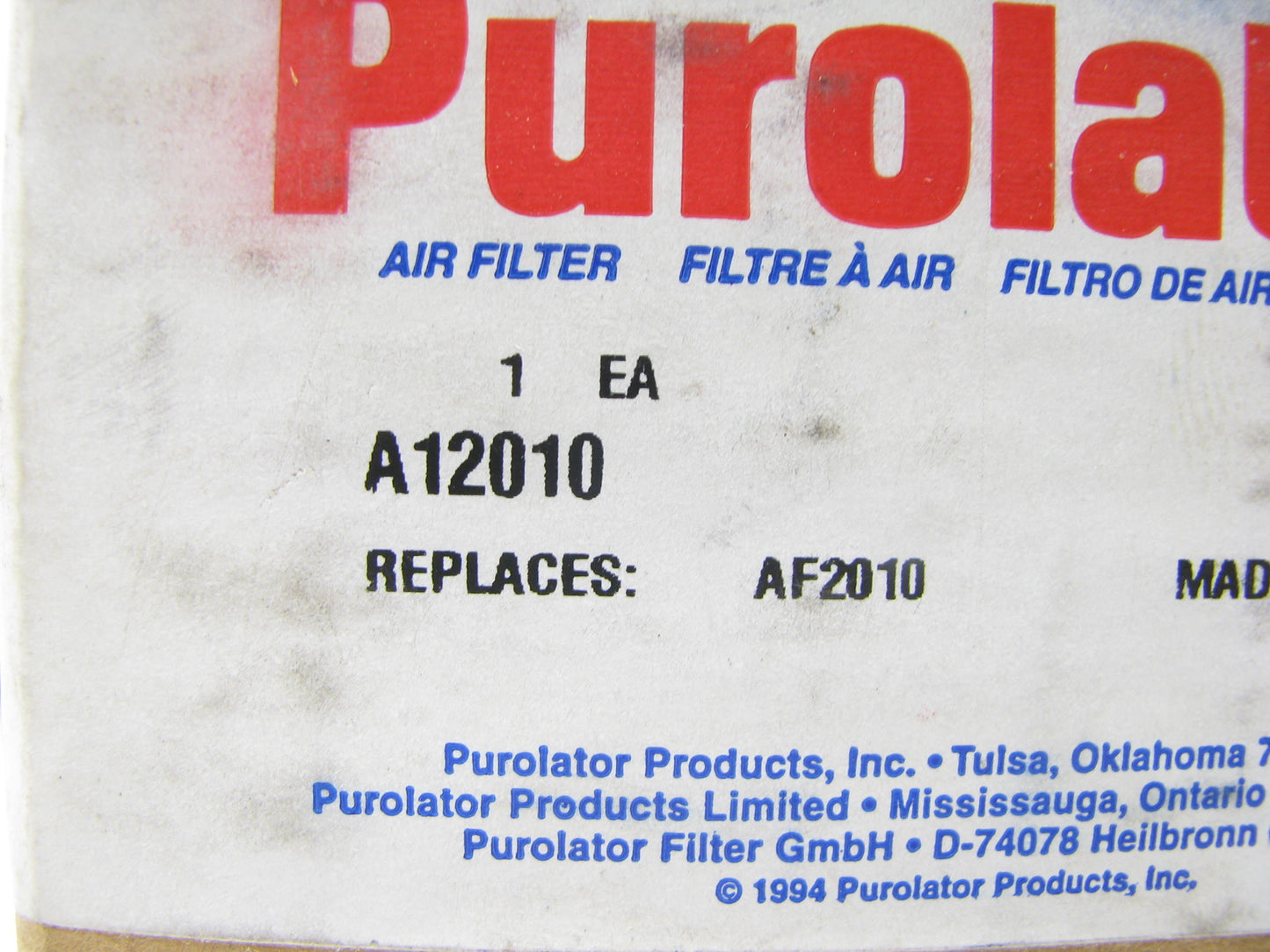 (3) Purolator A12010 Air Breather Filter Element 42316, PA1679, CA506, 8M-3119