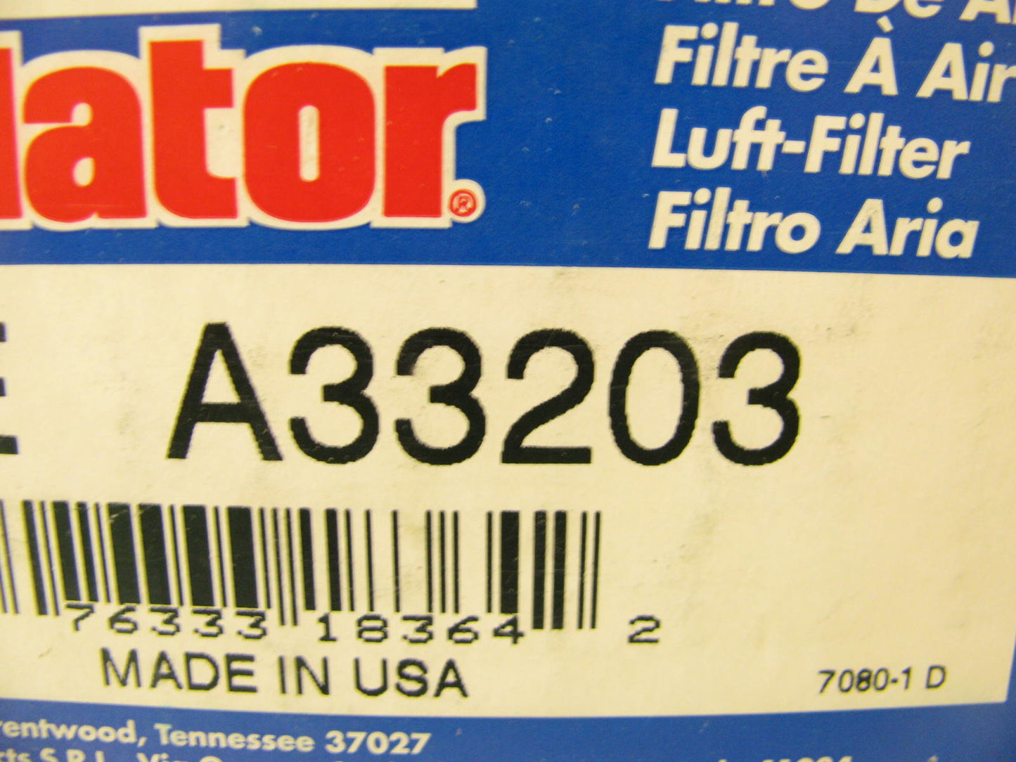 Purolator A33203 Air Filter Replaces A886C 687448 AF181030 G15586692