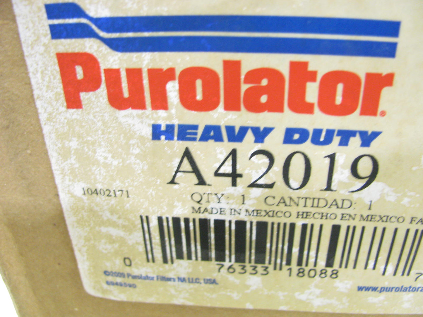 (5) Purolator A42019 Air Filters Replaces 93276 1369809 326483 46360