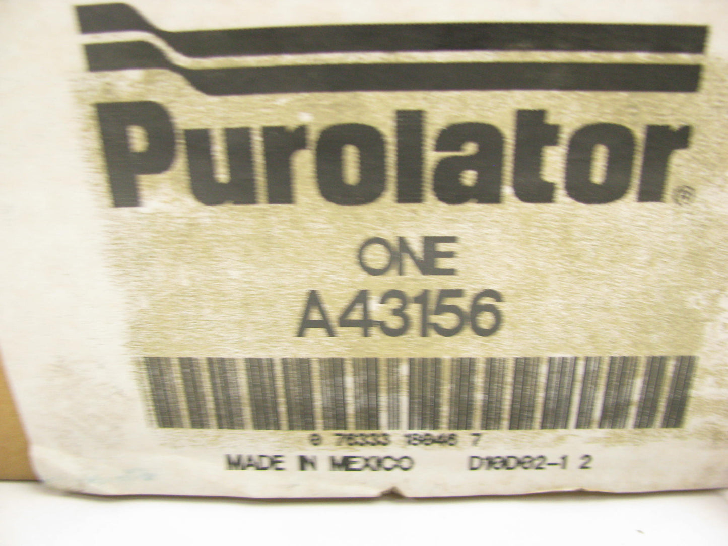 Inner Air Filter Purolator A43156