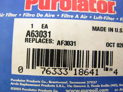 Purolator A63031 INNER Air Filter Replaces 10549 PA2332 ADG587 42679