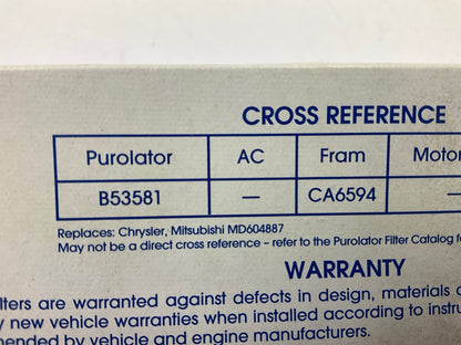 Purolator B53581 Engine Crankcase Breather Element Filter