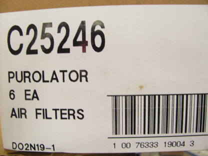 (6) Purolator C25246 Cabin Air Filter For 2005-2007 Saturn Relay
