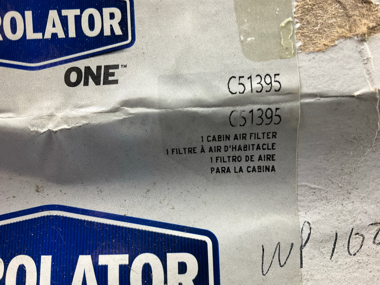 Purolator C51395 Cabin Air Filter For 2014-2024 Ram ProMaster 1500, 2500, 3500