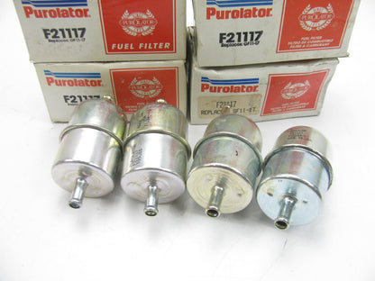 (4) Purolator F21117 In-Line Fuel Filters