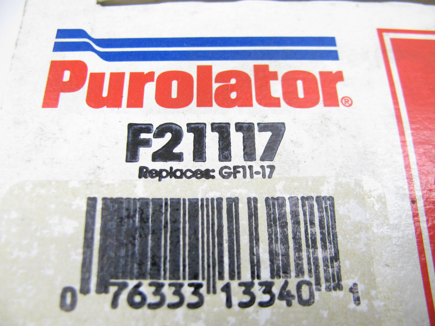 (4) Purolator F21117 In-Line Fuel Filters