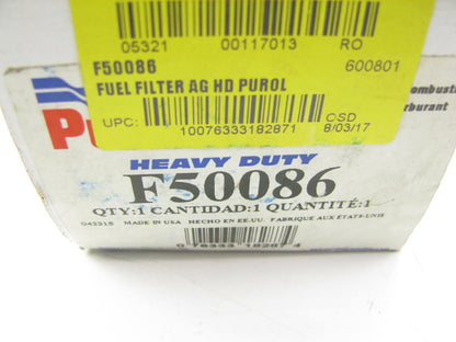 Purolator F50086 Fuel Filter Replaces P1129A BF7663 FF5156 FF827 LFF8928 86373