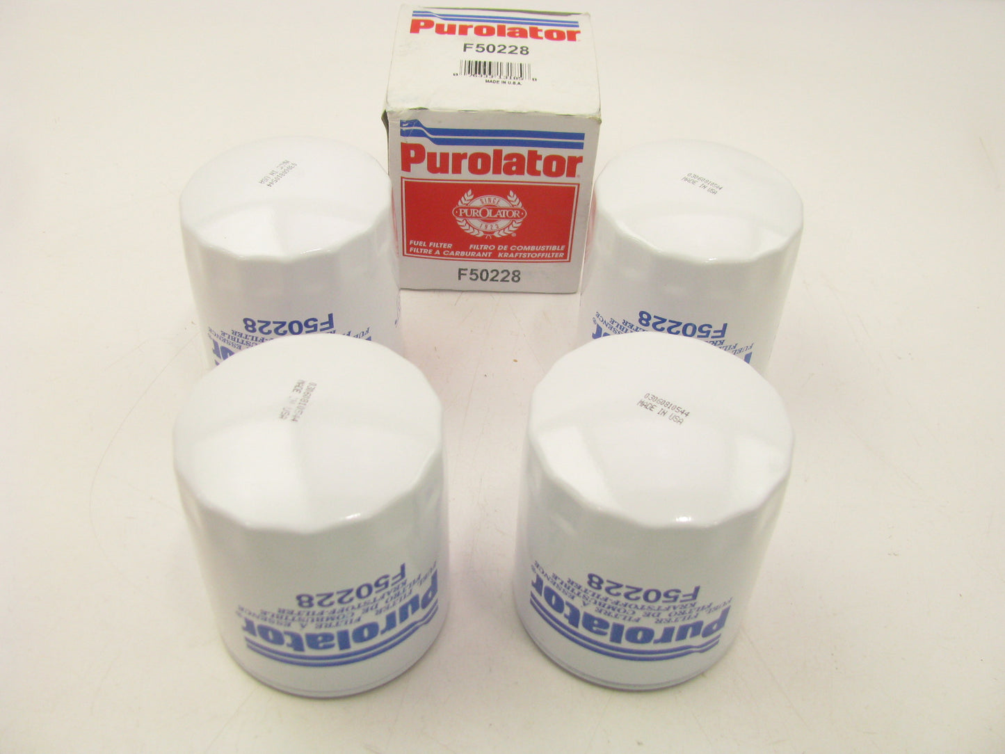 (4) Purolator F50228 Fuel Filter