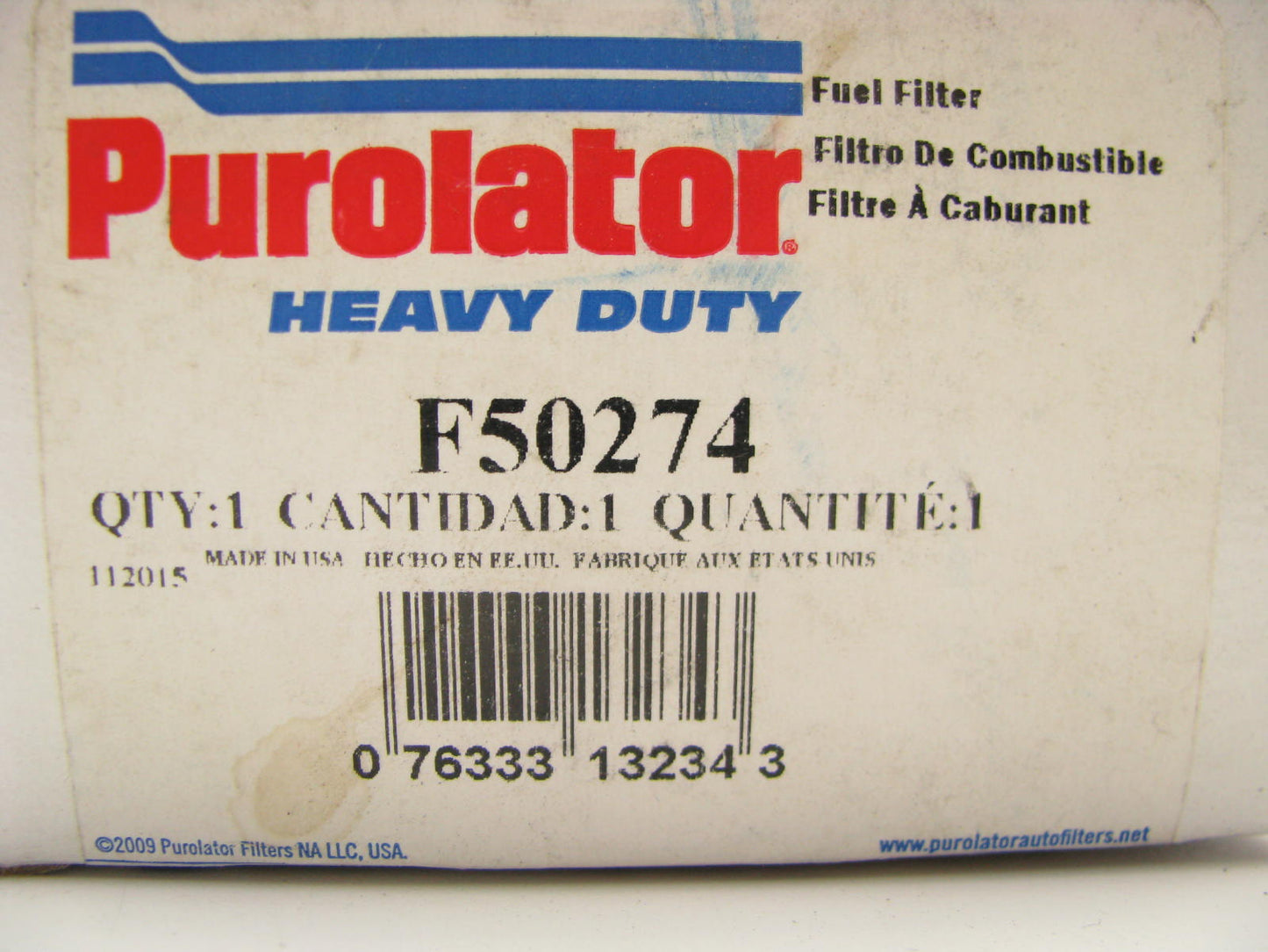 Purolator F50274 Fuel Filter Replaces P3594 33121 86121 LF459 P550936 BF592