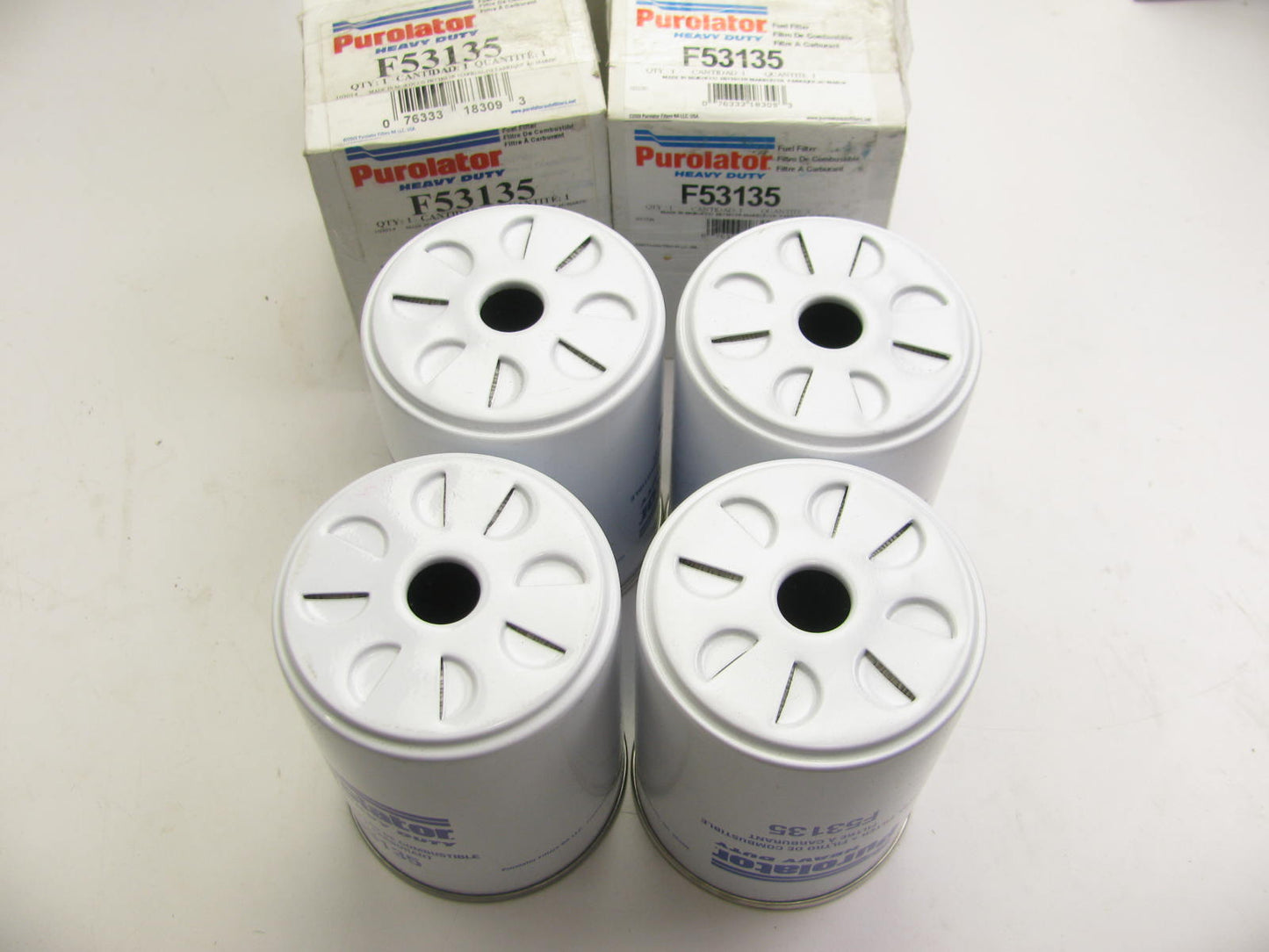 (4) Purolator F53135 Fuel Filters