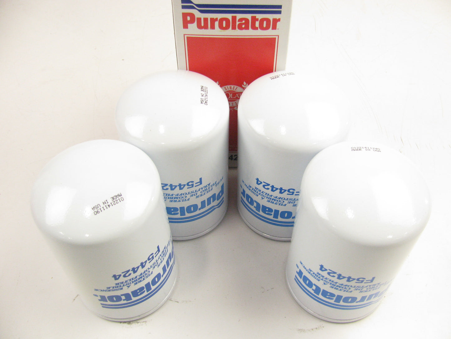 (4) Purolator F54424 Fuel Filter