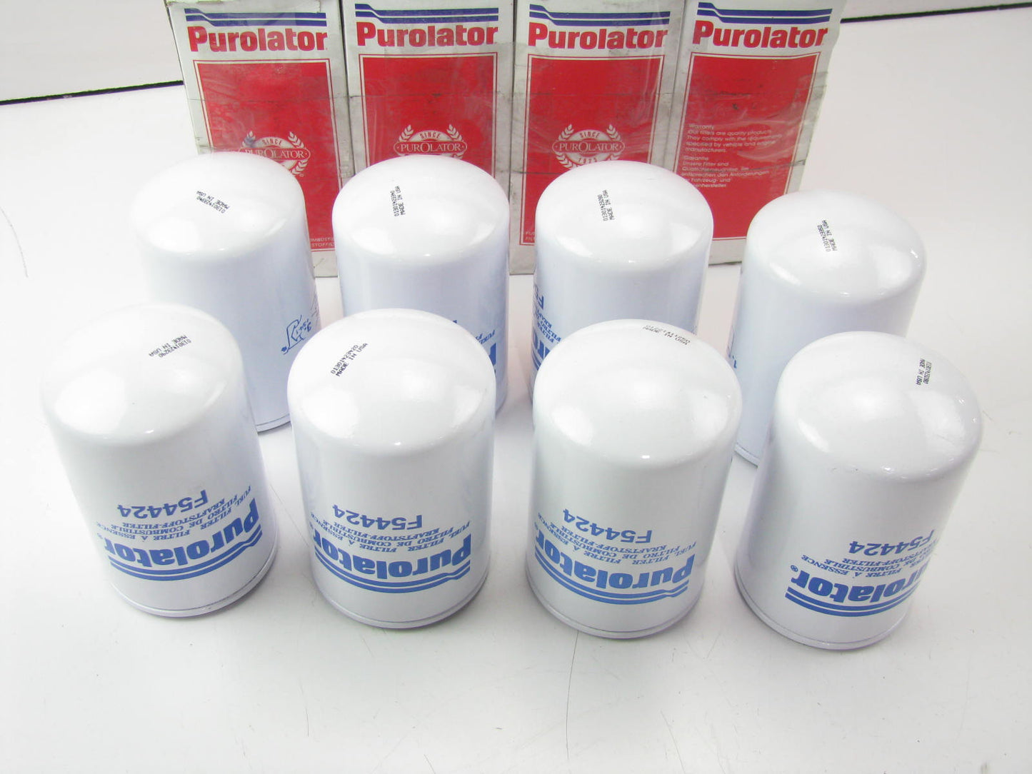 (8) Purolator F54424 Fuel Filters