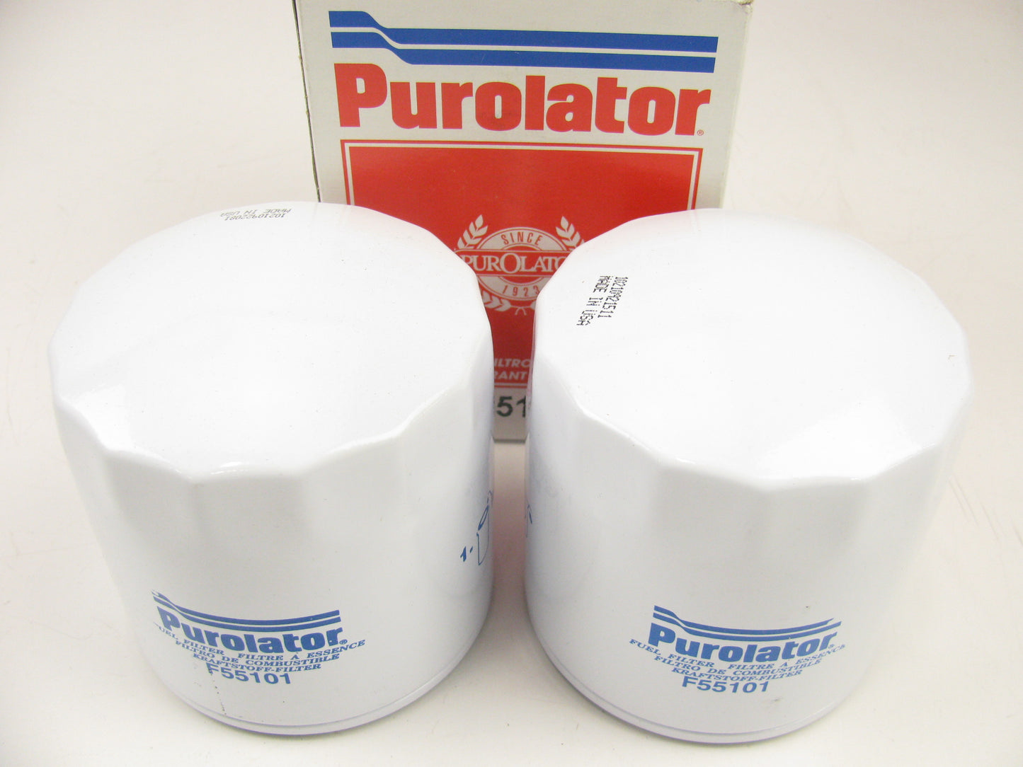 (2) Purolator F55101 Diesel Fuel Water Separator Filters Replaces PS3808 33226