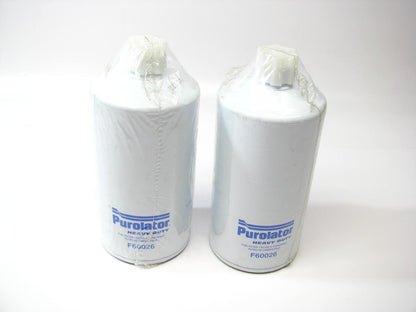 (2) Purolator F60026 DIESEL Fuel Filter For Caterpillar C-12 C-10 3176 797F