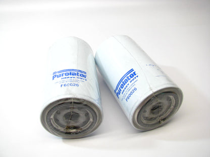 (2) Purolator F60026 DIESEL Fuel Filter For Caterpillar C-12 C-10 3176 797F